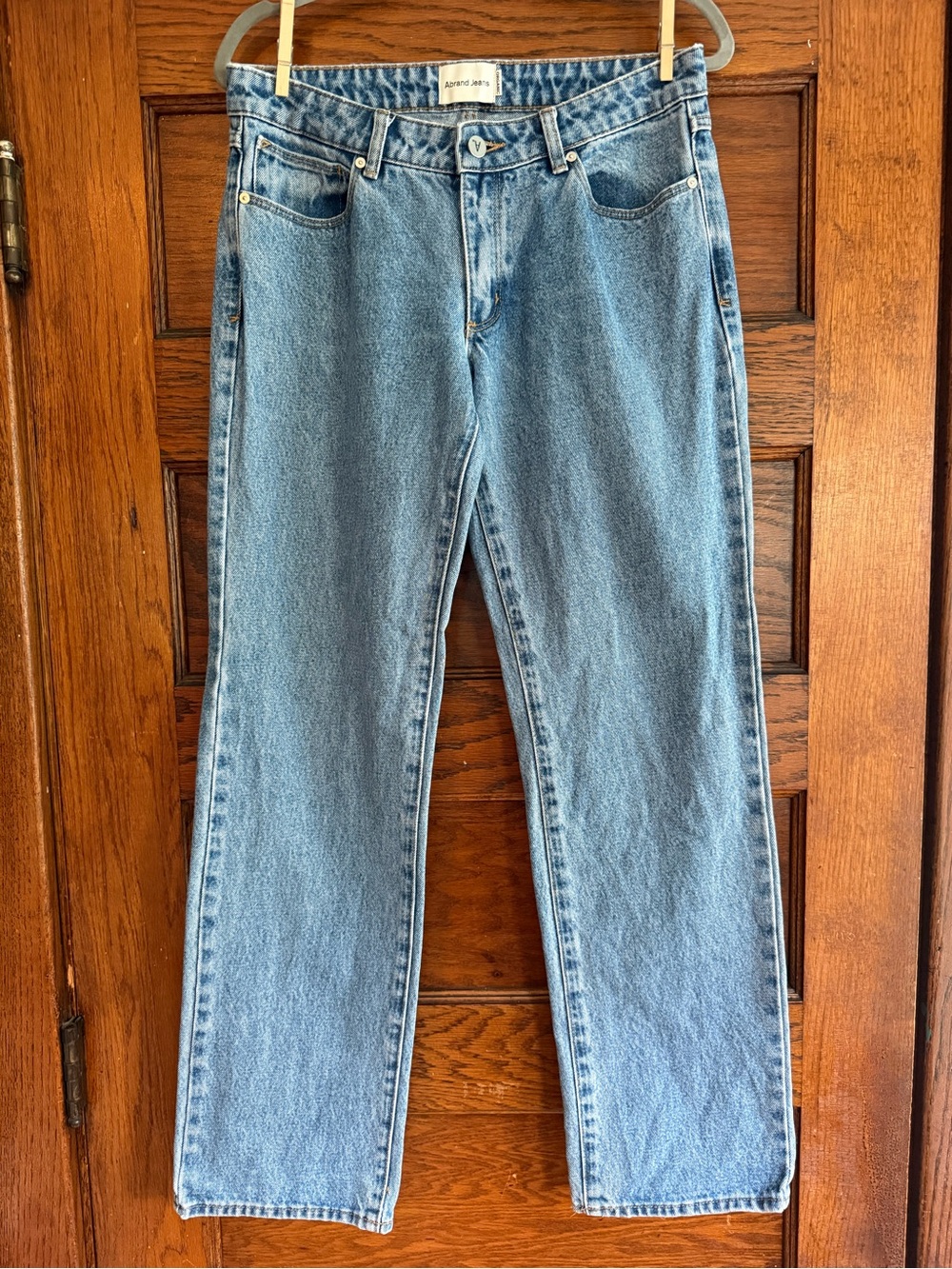 ABRAND ‘99 Low Straight Jeans 100% Organic Cotton Medium Wash Size 29
